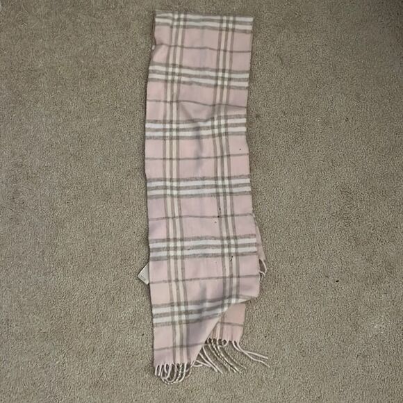 Pink Burberry Scarf approx 44” - Picture 1 of 6